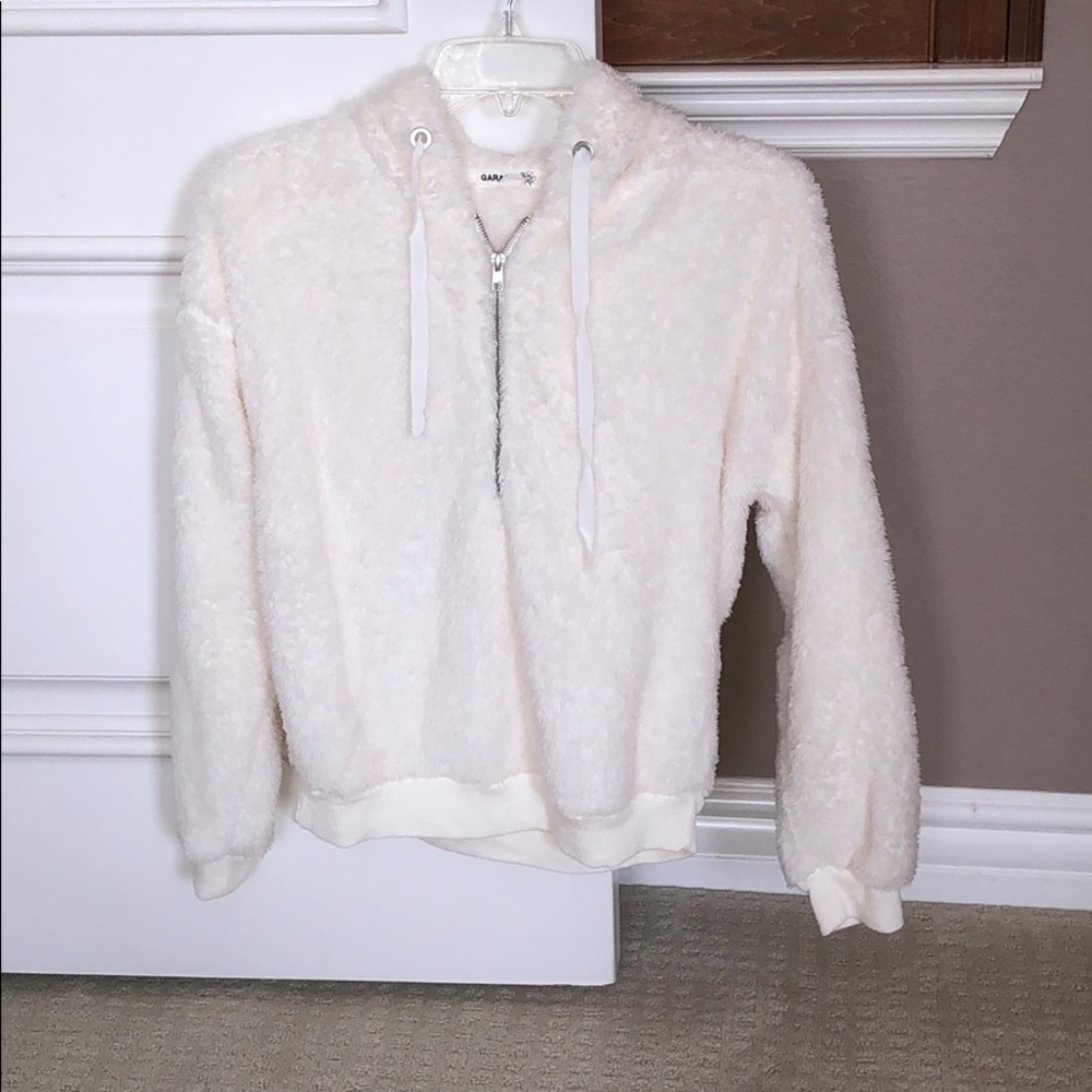 garage plush/fluffy hoodie
